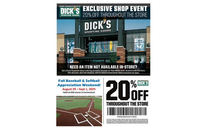 Save 20% at Dick's this weekend!