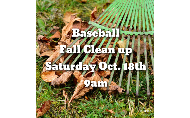 Fall Cleanup Saturday October 18th
